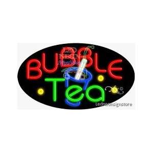 Bubble Tea Neon Sign 17 Tall x 30 Wide x 3 Deep