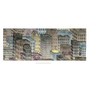   City By Night II   Poster by Charles Swinford (28x12): Home & Kitchen