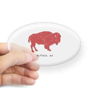  BUFFALO Buffalo Oval Sticker by  Arts, Crafts 