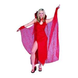  Adult Red Spider Web Cape Costume Accessory Everything 