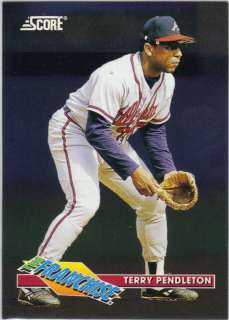 TERRY PENDLETON 1993 SCORE THE FRANCHISE #15 BRAVES  