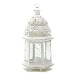  Large White Moroccan Lantern