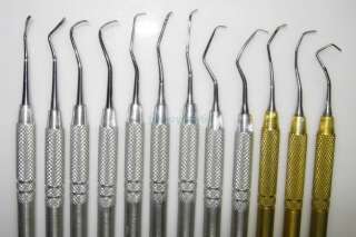 12Pcs Curettes Medical Dental Surgical Instruments  