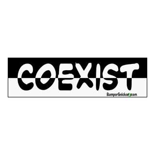  Coexist   bumper stickers (Large 14x4 inches) Automotive