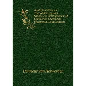   , Aristophanem Et Comicorum Graecorum Fragmenta (Latin Edition