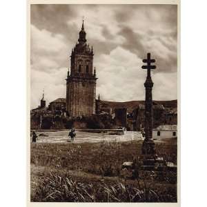  1925 Cathedral Burgo de Osma Soria Spain Photogravure 