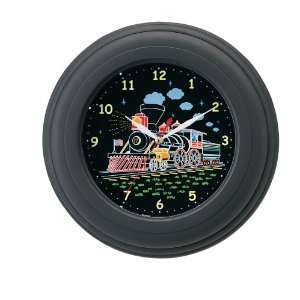  Electronic Motion Train Sound Wall Clock: Home & Kitchen