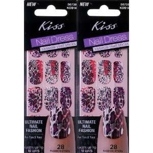  **2 PACK** Kiss Nail Dress BODYSUIT Fashioned Strips for 
