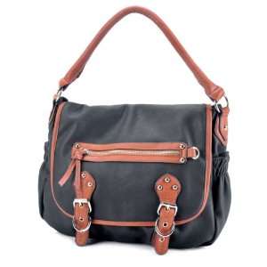 MDP00422BK Black Deyce Joanna Quality PU Women Shoulder Bag Handbag 