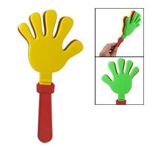   Red Green Yellow Plastic Hand Shaped Clapper Noise Maker Toys & Games