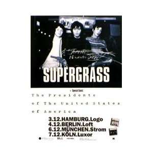  SUPERGRASS German Tour Music Poster