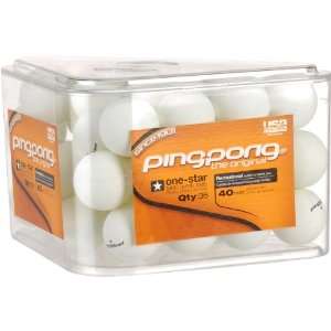  Ping Pong Ball, Pack of 36 (White, 40 Millimeter) Sports 