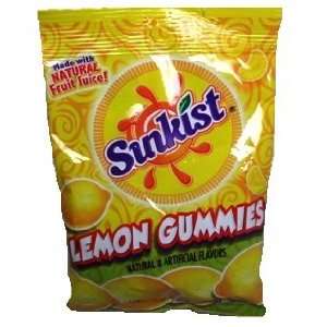 Sunkist Gummies, Made With Natural Fruit Juice, (LEMON FLAVOR):  