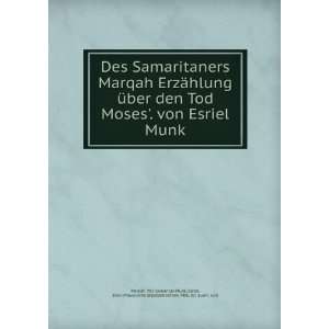   Munk: The Samaritan,Munk, Esriel, 1867 ,Preussische Staatsbibliothek