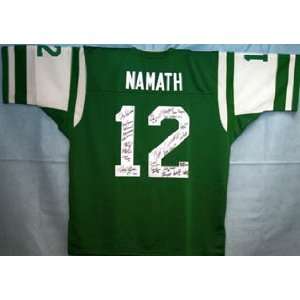   New York Jets Team Signed/Autographed Namath Jersey