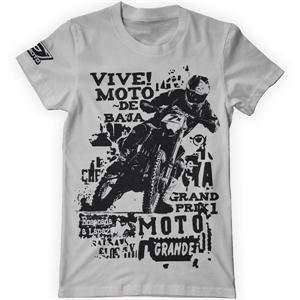  ONeal Racing Vive Moto T Shirt   2X Large/Silver 