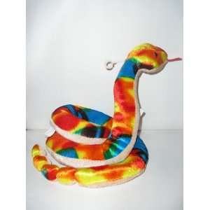  36 Cobra Snake Plush Toy ~ Blue / Orange / Yellow: Toys 