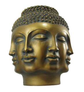 PERPETUAL BUDDHA Figural Table Vase Faces  