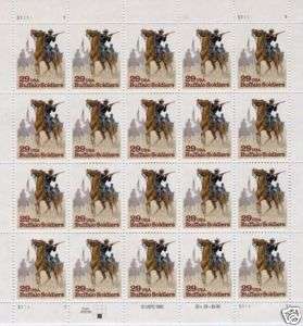 Buffalo Soldiers 1993 pane 20 x 29 cent U.S. Postage St  