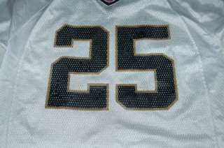 VINTAGE BOYS REEBOK SAINTS JERSEY sz L 25 bush  