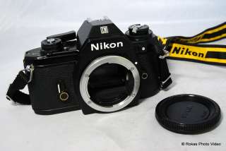 Nikon EM Camera body only with yellow strap SN 7446834 616739038551 