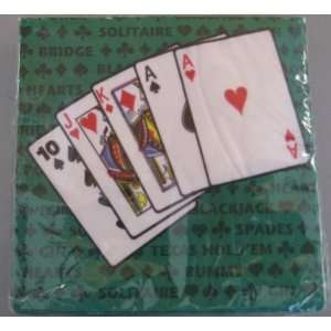  Poker Beverage Napkins 24ct.