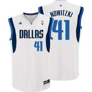  Dirk Nowitzki Jersey: adidas Revolution 30 White Replica 