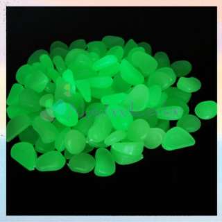 100 Glow in the Dark Pebbles Garden Decorative Stone  