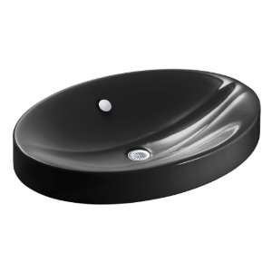  Kohler K 2952 7 Strela Vanity Top Lavatory, Black Black 