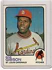 1973 Bob Gibson Topps 190 Cardinals  