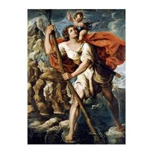  Saint Christopher by Orazio Borgianni 25.75X34.00. Art 