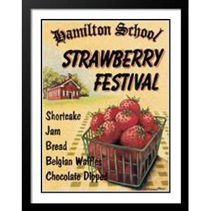   and Double Matted Art 29x35 Strawberry Festival Home & Kitchen