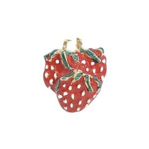  Strawberries Enameled Knob: Home Improvement