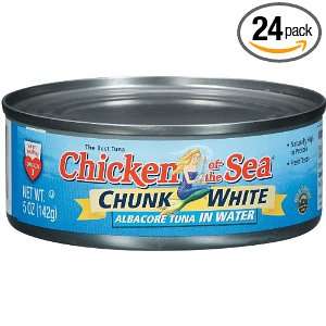 Chicken Of The Sea Tuna Chunk White In Water 24 Case 5 Ounce Packages 