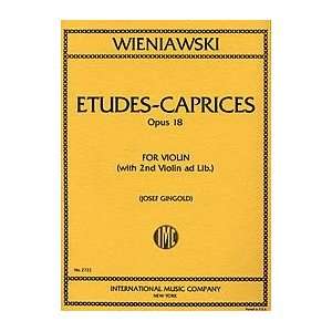  Six Etudes Caprices, Op. 18 (with 2nd violin): Musical 