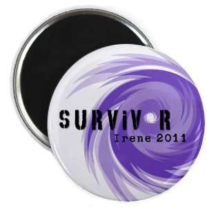  SURVIVOR 2011 Hurricane Irene Purple 2.25 inch Fridge 