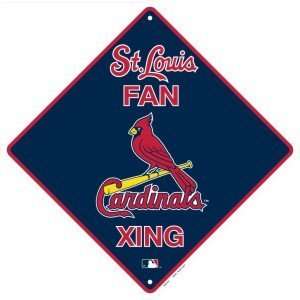  St Louis Cardinals Metal Crossing Sign