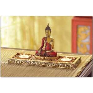  Ritual Tools: Buddha Incense Burner and Candle Holder 