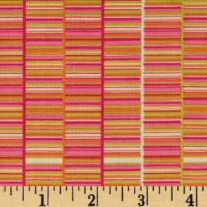  44 Wide Picnic Parade Book Stripe Pink Fabric By The 