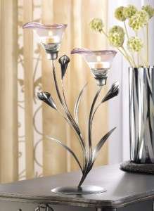 Cala Lilly Candleholder with Candles  