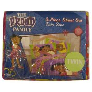  Proud Family Twin Sheet Set 3pc Disney Bedding