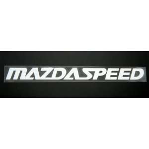    Mazdaspeed Racing Decal Sticker (New) White: Home Improvement