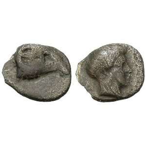  Halikarnassos?, Caria, 5th Century B.C.; Silver Hemiobol 