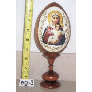  Russian Easter Icon Egg * Wood * eg 3 
