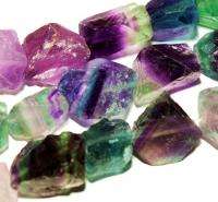 Freeform Natural Fluorite Nugget Rough Loose Beads  