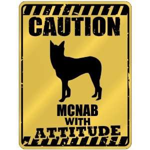    Caution : Mcnab With Attitude  Parking Sign Dog: Kitchen & Dining