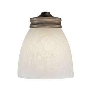   Linen Sterne Marbelized Linen Glass Shade from the Sterne Collect
