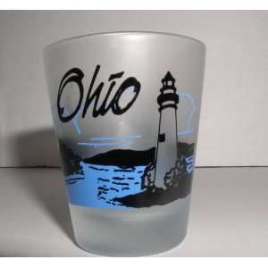  OHIO RIVERBOAT AND LIGHTHOUSE ONE OUNCE SHOT GLASS 