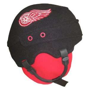   Wings Youth NHL Trick Polar Fleece Hat, Black/Red
