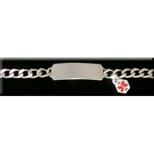   Stainless Steel Curb Style Medical ID Bracelet